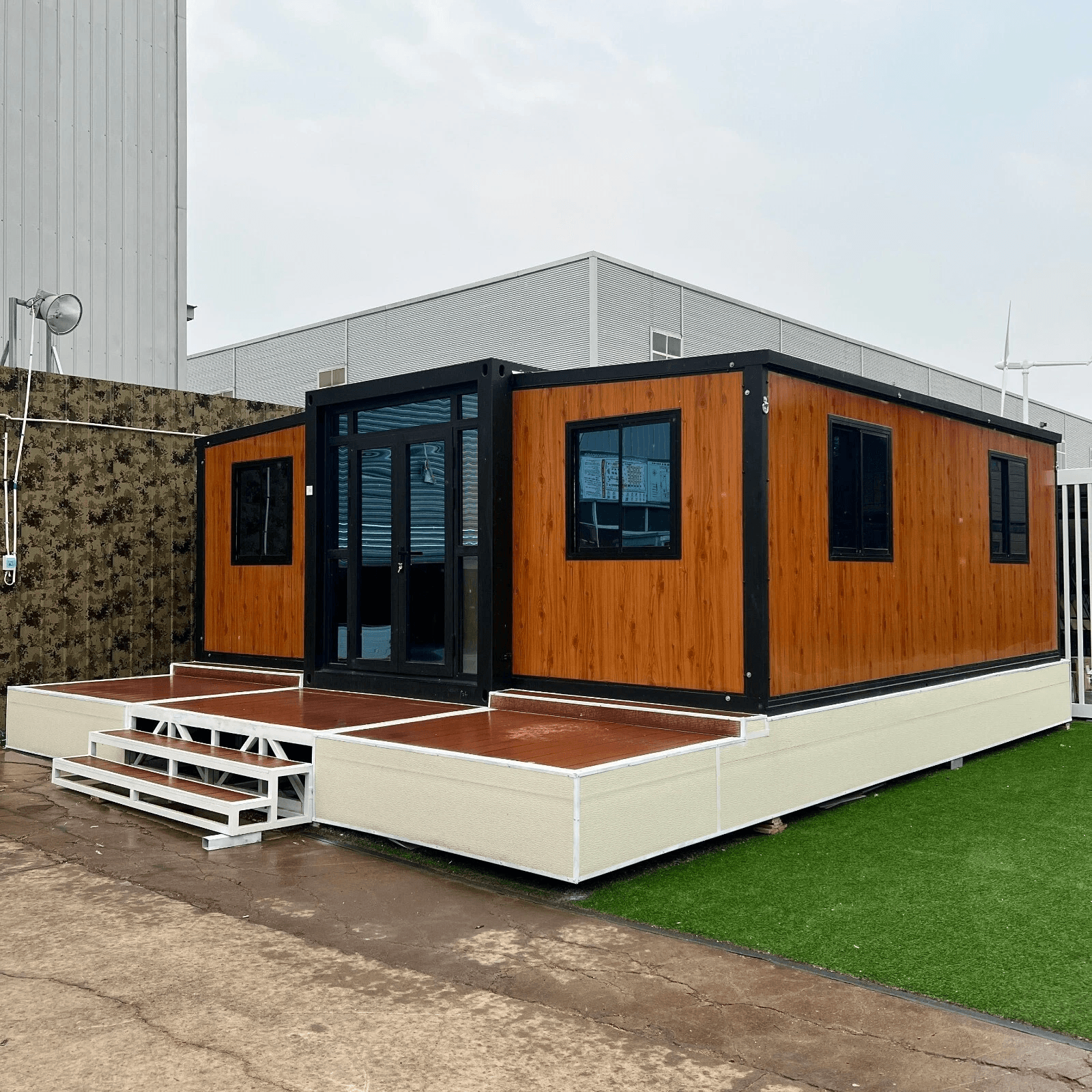 Luxury Portable Container House – 2 Bedroom Prefabricated Modular Home with Kitchen & Bathroom